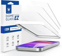 Kal-Whitestone Ez Protection D'écran Pour Apple Iphone 14 Pro Avec Couverture Complète En Verre Trempé Ez -Trois Packs Blanc (6.1")
