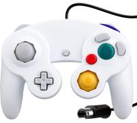 Kal-Wired Choc Classique Controller Gamepad Joystick Joypad Compatible Pour Nintendo Gamecube Ngc Wii Console Jeux Vidéo Couleur Blanc
