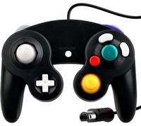 Kal-Wired Choc Classique Controller Gamepad Joystick Joypad Compatible Pour Nintendo Gamecube Ngc Wii Console Jeux Vidéo Couleur Noir