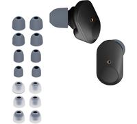 KAL-X Embout Compatible Avec Sony Wf-0Xm3 / Wf-0Xm4 / Wf-0Xm5 -Embouts De Rechange En Silicone Pour Écouteurs Gris-Transparent