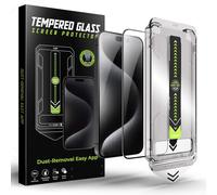 Kal-Xshield Lot De 2 Verres De Protection En Verre Blindé Pour Iphone 16 Pro Max Avec Outil De Montage \U2013 2 Verres De Protection Ultra Clairs, Anti-Rayures Et Sans Bulles Avec Chiffons De Nettoya
