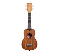Kala - KA-15S Soprano Adultes Étudiants et Débutants, Ukulélé École intermédiaire bois d'acajou avec étui souple et guide d'introduction inclus - Instruments de musique à corde