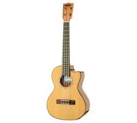 KA-SCAC-TE-C-BAG - Solid Cedar Top Acacia, Tenor Cutaway ukulélé électro-acoustique, livré avec housse