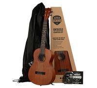 Kala Kit de démarrage officiel pour ukulélé baryton Acajou satiné - Comprend des leçons en ligne, une application accordeur et un livret