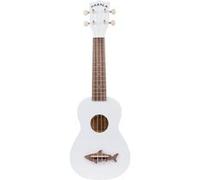 Kala Makala Shark blanc MK-SS-WHT (+ housse) - Ukulele Soprano G
