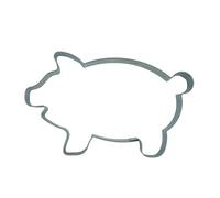 Kaladia Emporte-pièce en forme de cochon - En acier inoxydable de qualité supérieure - Dimensions : 8 cm x 11,5 cm - Pour découper des biscuits, des fondants, etc. - Fabriqué en Union Européenne