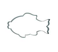 Kaladia Emporte-pièce en forme de poisson - En acier inoxydable de qualité supérieure - Dimensions : 8,2 cm x 16 cm - Pour découper des biscuits, des fondants, etc. - Fabriqué en Union Européenne