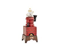 Kaladia Porte-encensoir en bois pour encens Taille M - Motif : avec cafetière - Dimensions : env. 20 cm