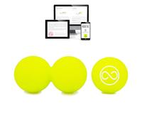 KALAHARI Balles de Massage, Boules Double et Lacrosse plus Ebook d’exercices en Français - pour Automassage myofascial, Fasciite plantaire, Trigger Point, Mobilité: pieds, mains, dos, nuque, jambs