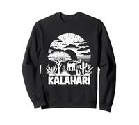 Kalahari Désert avec éléphant suricates Coucher de Soleil Safari Afrique Sweatshirt