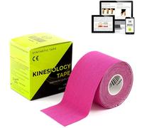 KALAHARI Kinesiology Tape avec instructions dans un eBook - Kinesiotape élastique et résistant à l'eau pour une meilleure adhérence à l'eau et à la transpiration (5cm x 5m)