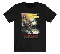KALAIBU Mod.1 Missing in Action Colonel Braddock Chuck Norris Vietnam War Prisioners Mens T-Shirt Size L