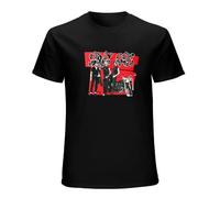 KALAIBU Rockabilly Stray Cats 80'S Neo Rockabilly Revival Motorbike Setzer Mens Cotton Tshirt Size L