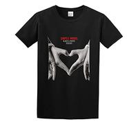KALAIBU Simple Minds Black White Mens Cotton Tshirt Size L