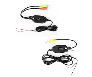 Kalakass, Kit émetteur récepteur vidéo 2,4 GHz, sans fil pour caméra de recul de voiture RCA, moniteur récepteur Cam DVD GPS, lecteur autoradio, module adaptateur