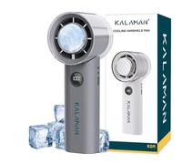 KALAMAN Ventilateur portable portable avec refroidisseur de glace, ventilateur personnel rechargeable de 5000 mAh, [temps de refroidissement de 15 heures] Mini Y puissant [12 000 tr/min] petits