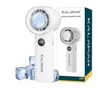 KALAMAN Ventilateur portable portable avec refroidisseur de glace, ventilateur personnel rechargeable de 5000 mAh, [temps de refroidissement de 15 heures] Mini Y puissant [12 000 tr/min] Petits