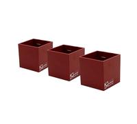 KalaMitica 60035-002-001 Set de 3 Cubes Magnétiques Couleur Rouge