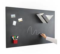 KalaMitica - Boiserie, Tableau magnétique mural - inscriptible et effaçable avec craies et marqueurs à craie liquide - Noir anthracite 114 x 74 x 0,12 cm