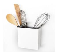 KalaMitica - Boîte magnétique "Uranos", porte-louches et porte-objets pour tableau magnétique - Design moderne, blanc laqué avec finition mate - 13,5 x 13 x 7 cm