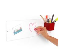 KalaMitica - Tableau magnétique mural pour aimants souvenirs et aimants - Blanc - 14 x 50 cm
