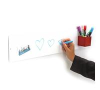 KalaMitica - Tableau magnétique mural pour aimants souvenirs et aimants - Blanc - 14 x 70 cm