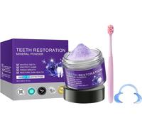 Kalanka-09 Poudre De Blanchiment Des Dents, Poudre Dentifrice Éclaircissante,Purple Corrector Teeth Whitening Powder, Enlever Les Taches Et Blanchir Les Dents, Haleine Fraîche,Pour Dents Sensibles Bla