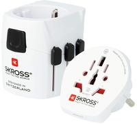 KALANKA-- 1.103165 PRO Light-World Adaptateur de Voyage Universel 2/3 Pôles - Depuis et Pour 200 Pays - Tension et Puissance : 100V \u2013 630W / 250V \u2013 1575W - Protection contre les chocs é