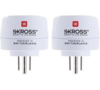 KALANKA- 1.500203-E Europe vers USA Adaptateur de Voyage International - Entrée Shuko ou Européenne, Sortie USA - Tension et Puissance 100V-1500W/250V-3750W. Protection contre les chocs (Lot de