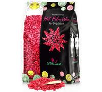 Kalanka-1 Kg Cire Epilation À La Rose Avec De L'huile De Noix De Coco, Cire Epilation Perle Sans Bandes- Épilation Complète Du Corps, Brésilienne De Haute Qualité (1 Kg, Rose)