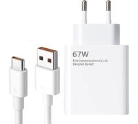 KALANKA-1 Pi¿¿ce Chargeur Rapide USB C, Chargeur pour Xiaomi 67W, avec Cable USB C 1.5M, Adaptateur pour Xiaomi 14T 14 Ultra 13T 12T 13 Pro 13 Lite 12, pour Redmi Note 12, POCO X6 Pro X6 X4