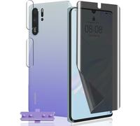 KALANKA-1 Pièce Protection Écran Anti Espion Flexible pour Huawei P30 Pro + 2 Pièces Verre Trempé Protecteur Caméra, Anti-Spy, Protège Écran pour Huawei P30 Pro - Privacy Souple TPU Film