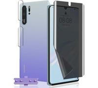 KALANKA-1 Pièce Protection Écran Anti Espion Flexible pour Huawei P30 Pro + 2 Pièces Verre Trempé Protecteur Caméra, Anti-Spy, Protège Écran pour Huawei P30 Pro - Privacy Souple TPU Film