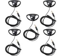 KALANKA-1 Pin 3.5mm Jack Headset 180° Joint Reception Only Walkie Talkie Earpiece Compatible avec Motorola Sepura Rexon Wouxun Kenwood Baofeng Quansheng Handheld radios (Forme D, 5)
