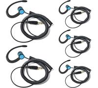 KALANKA-1 Pin 3.5mm Jack Headset 180° Joint Reception Only Walkie Talkie Earpiece Compatible avec Motorola Sepura Rexon Wouxun Kenwood Baofeng Quansheng Handheld radios (Bleu, 5)