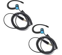 KALANKA-1 Pin 3.5mm Jack Headset 180° Joint Reception Only Walkie Talkie Earpiece Compatible avec Motorola Sepura Rexon Wouxun Kenwood Baofeng Quansheng Handheld radios (Bleu, 2)