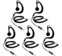 KALANKA-1 Pin 3.5mm Jack Headset 180° Joint Reception Only Walkie Talkie Earpiece Compatible avec Motorola Sepura Rexon Wouxun Kenwood Baofeng Quansheng Handheld radios (Forme G, 5)