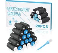 KALANKA-[10/20 Pièces] Rouleaux de Remplacement Compatible avec Scholl Velvet Smooth, 3 Types de Rugosité, Pierre Ponce Recharge pour Pedicure Pied Rapeuse Electrique, Rape Pieds