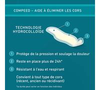 Kalanka-- 10 Pansements Hydrocolloïdes - Cors Aux Pieds -Seconde Peau - Cicatrisation Rapide