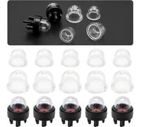 KALANKA-10 Pièces Carburant Primer Ampoule et 5 Pièces Ampoule Amorçage D'essence, Pompe D'amorce pour Tondeuse, Pompe à Ampoule D'amorce de Carburateur, pour Tondeuse, Machine de haie (19+22mm)