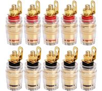 KALANKA-10 pièces Connecteur de Prise de Prise Banane 4 mm pour borne de Haut-Parleur amplificateur Plaque Murale