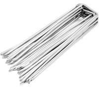 KALANKA-100 Piquets de Paillage mm H150 x L30 x D3 - Made in Italy en Acier en 10204 3.1 Galvanisé à Chaud ¿ Inoxydable Jardin Gazon Artificiel Accroche