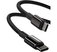 KALANKA-100W PD 5A QC 4.0 USB C to USB C Fast Charging Cable, Nylon Braided Type C Data Cable for Samsung S21 S20+ S10 Note 10 iPad Pro MacBook Pro Google Pixel (3M)