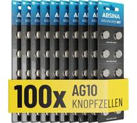 KALANKA-100x Pile LR1130 AG10 LR54-1,5V Alcaline étanche & Longue durée - V10GA / RW49 / G10A / 189 / GP189 / L1130 / 89A - Pile LR54 Pile Bouton, Pile L1131C, Pile L1131, Piles LR54, Piles AG10