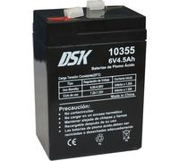 KALANKA-10355 - Batterie au Plomb AGM Rechargeable scellée 6V 4,5Ah. Idéal pour Les Voitures et Les Motos électriques pour Enfants, Scooters, systèmes UPS, systèmes de sécurité. Le Gel ne se renverse