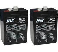 KALANKA-10355 - Batterie au Plomb AGM Rechargeable scellée 6V 4,5Ah. Idéal pour Les Voitures et Les Motos électriques pour Enfants, Scooters, systèmes UPS, systèmes de sécurité. Le Gel ne se renverse