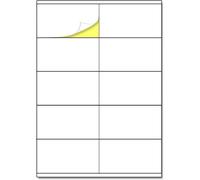 KALANKA-105 x 57 mm, 25 feuilles, A4 Étiquettes Autocollantes Imprimable Blanc - 10 par feuille