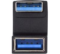 KALANKA-10Gbps USB3.0 Male to Female Extension Power Data Video Adapter Opposite U Shape Back Angled