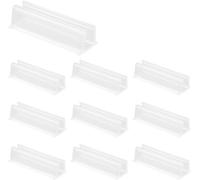 KALANKA-10pcs Clip Fixation Guirlande Lumineuse Néon pour Govee, Supports Guirlande Lumineuse Néon Transparents Adhésifs Clips Fixation Bande LED Étanches pour Bois Verre Marbre Carrelage