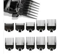Kalanka-10pcs Guide Ensemble Peigne,Pour Accessoires De Tondeuse De Rechange,Longueurs De Coupe Est De 1.5-22 Mm Convient À Toutes Les Tondeuses Wahl De Taille Réelle,Tondeuse Wahl Magic Clip